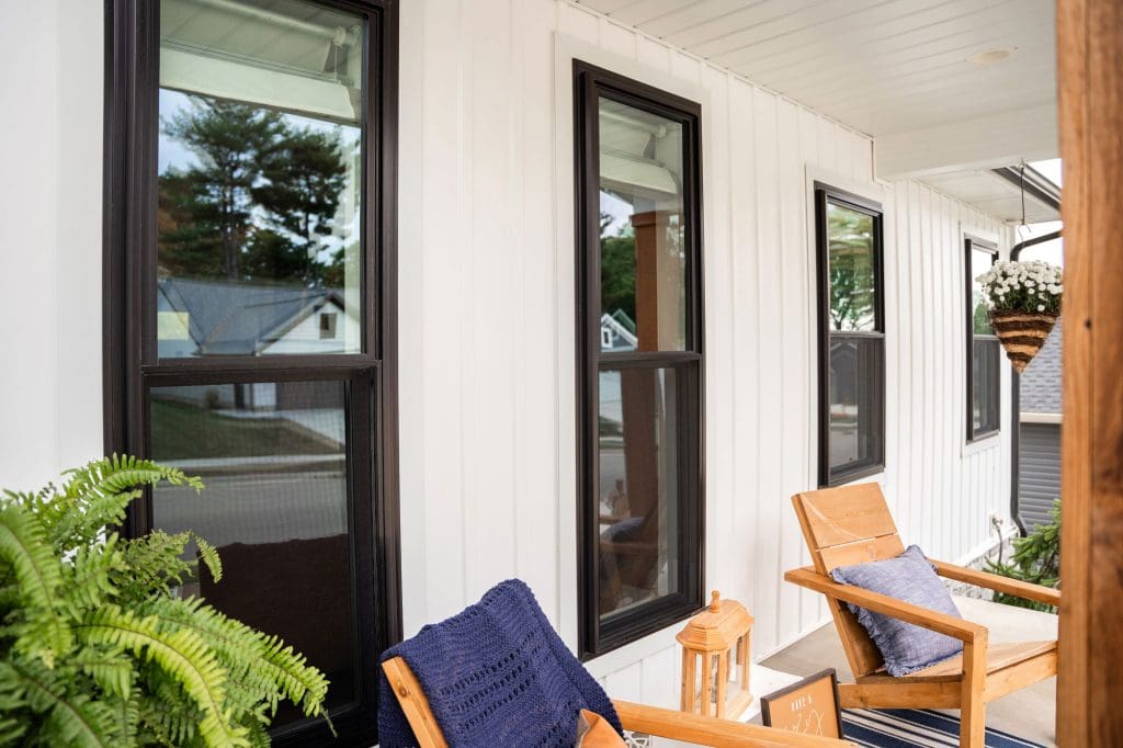 provia vinyl double pane windows