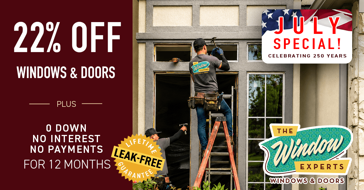 July Promo: 22% Off, Plus $0 Down, & No Payments, No Interest For 12 Months!